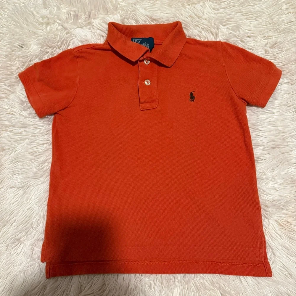 Kids Ralph Lauren Orange Polo Shirt